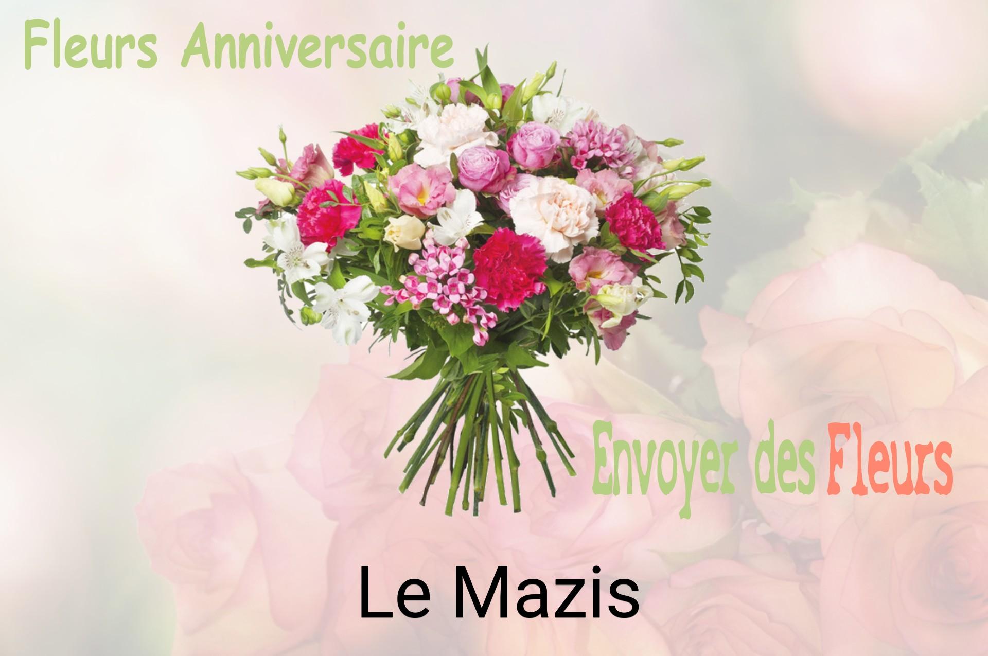 Bouquet de fleurs d’anniversaire livré à Le Mazis